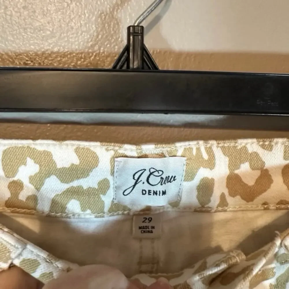 J.Crew Safari Leopard High-Rise Jeans 29 - Picture 6 of 13